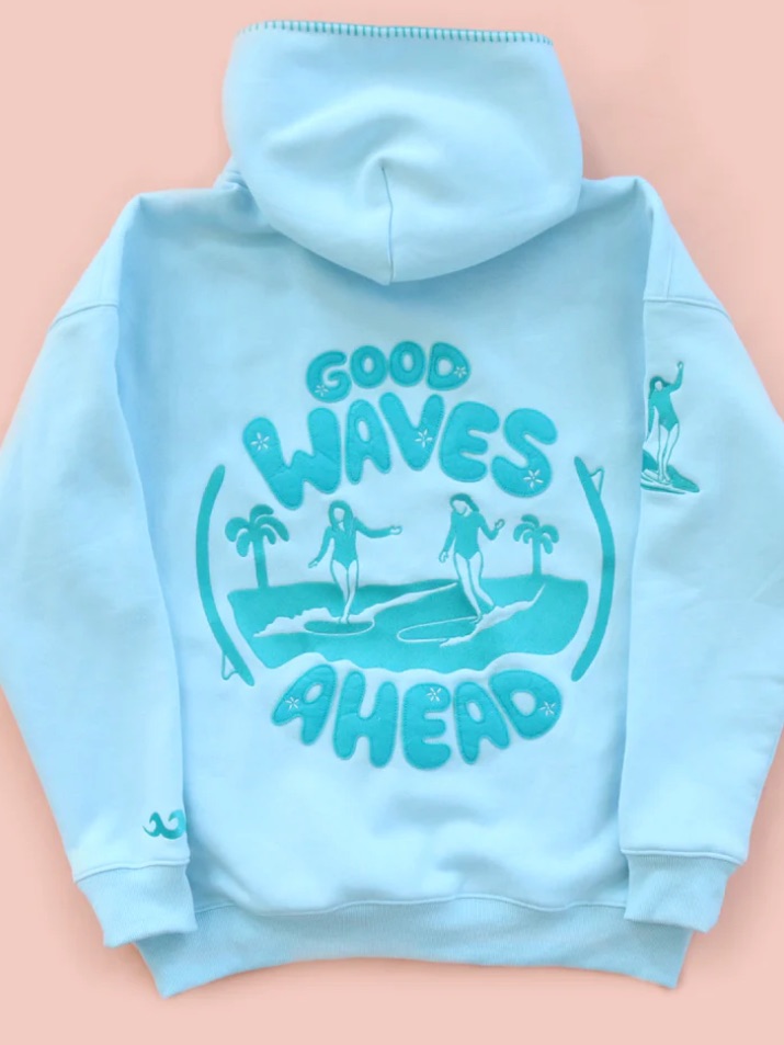 Allswell Surf Embroidered Hoodie Brand New